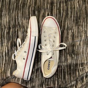 Classic White Converse, Women’s Size 8